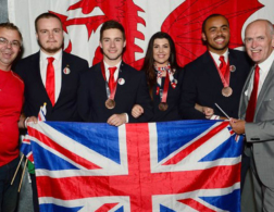 SquadUK with medals in Sao Paulo