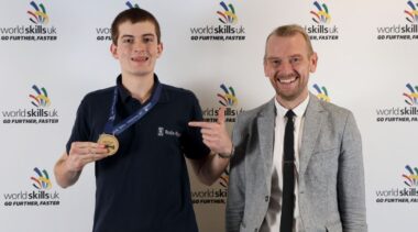 Photo of WorldSkills UK winner in CNC Milling