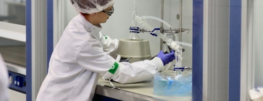 Photo of Tonicha competing internationally in Chemical Laboratory Technology