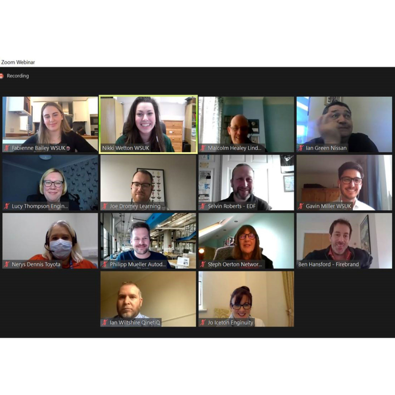 Screenshot of Zoom call for digital skills research focus group